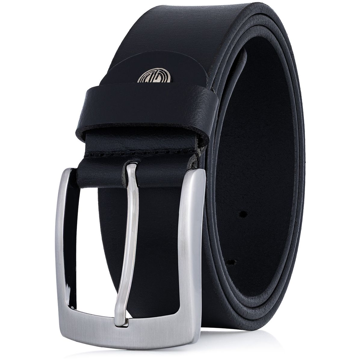 Zubehor, Gürtel, Leinwand, LINDENMANN Herren Büffelledergürtel aus 100% Echtleder schwarz