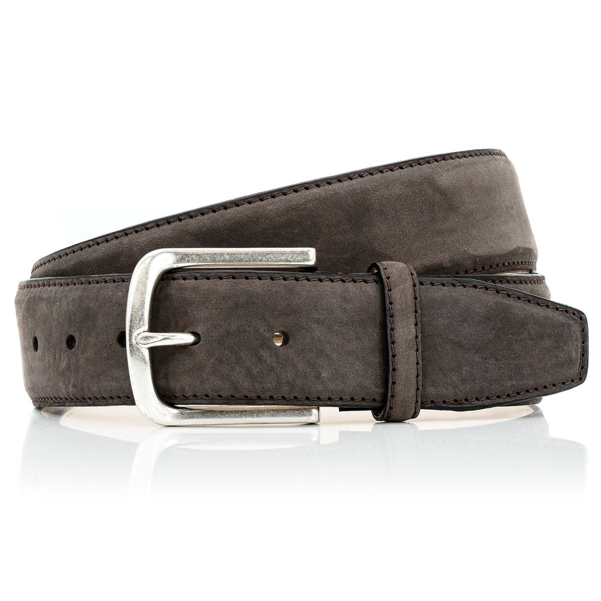 LINDENMANN Handmade Ledergürtel Herren braun LINDENMANN Herrengürtel Jeans braun
