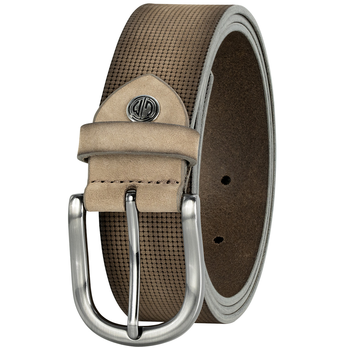 LINDENMANN Vollrindsledergürtel Damen Taupe LINDENMANN Vollrindsleder Damengürtel Taupe