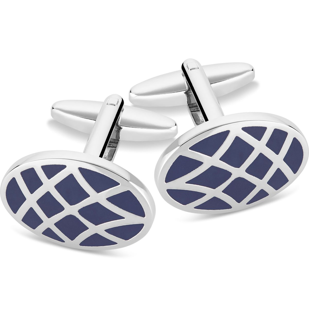 LINDENMANN Manschettenknöpfe Herren im Geschenk-Etui silberfarben