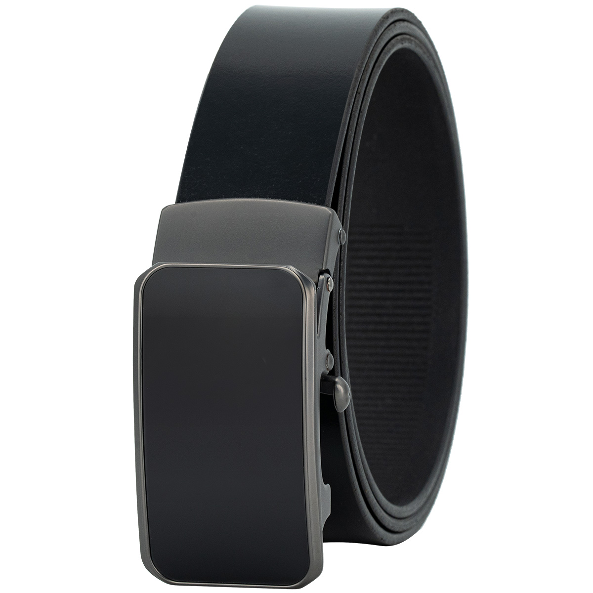 LINDENMANN Vollrindleder Herrenautomatikgürtel Onyx