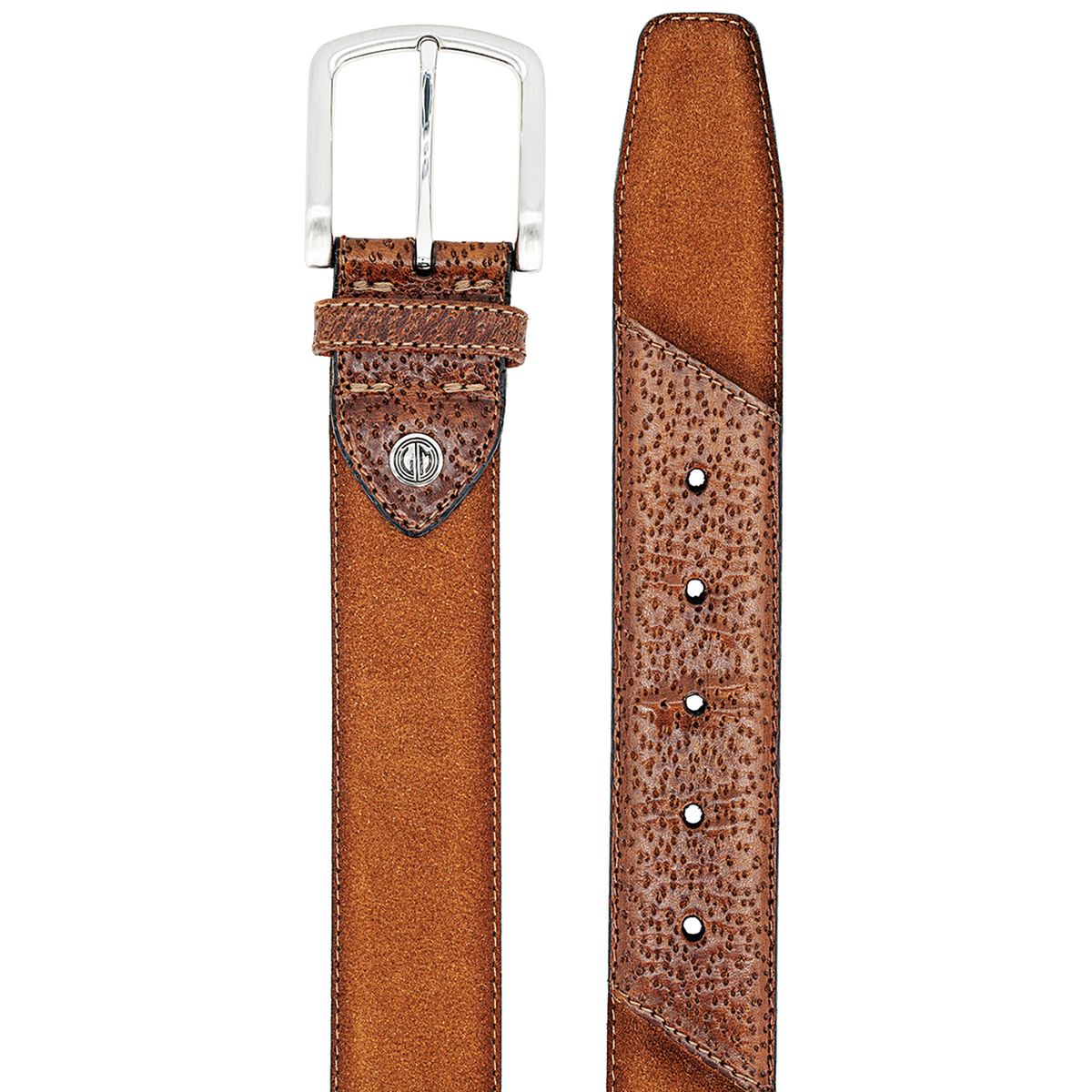 LINDENMANN Herrengürtel Leder cognac