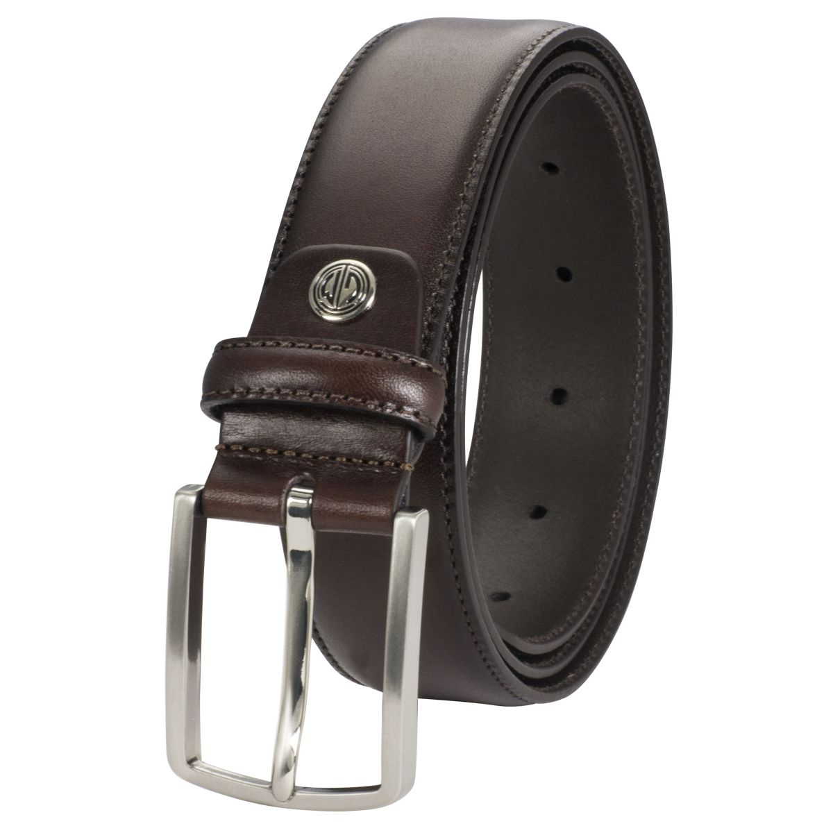 Gürtel Herren Jeansgürtel braun LINDENMANN Anzug-Ledergürtel Herren 35 mm Vollrind dunkelbraun