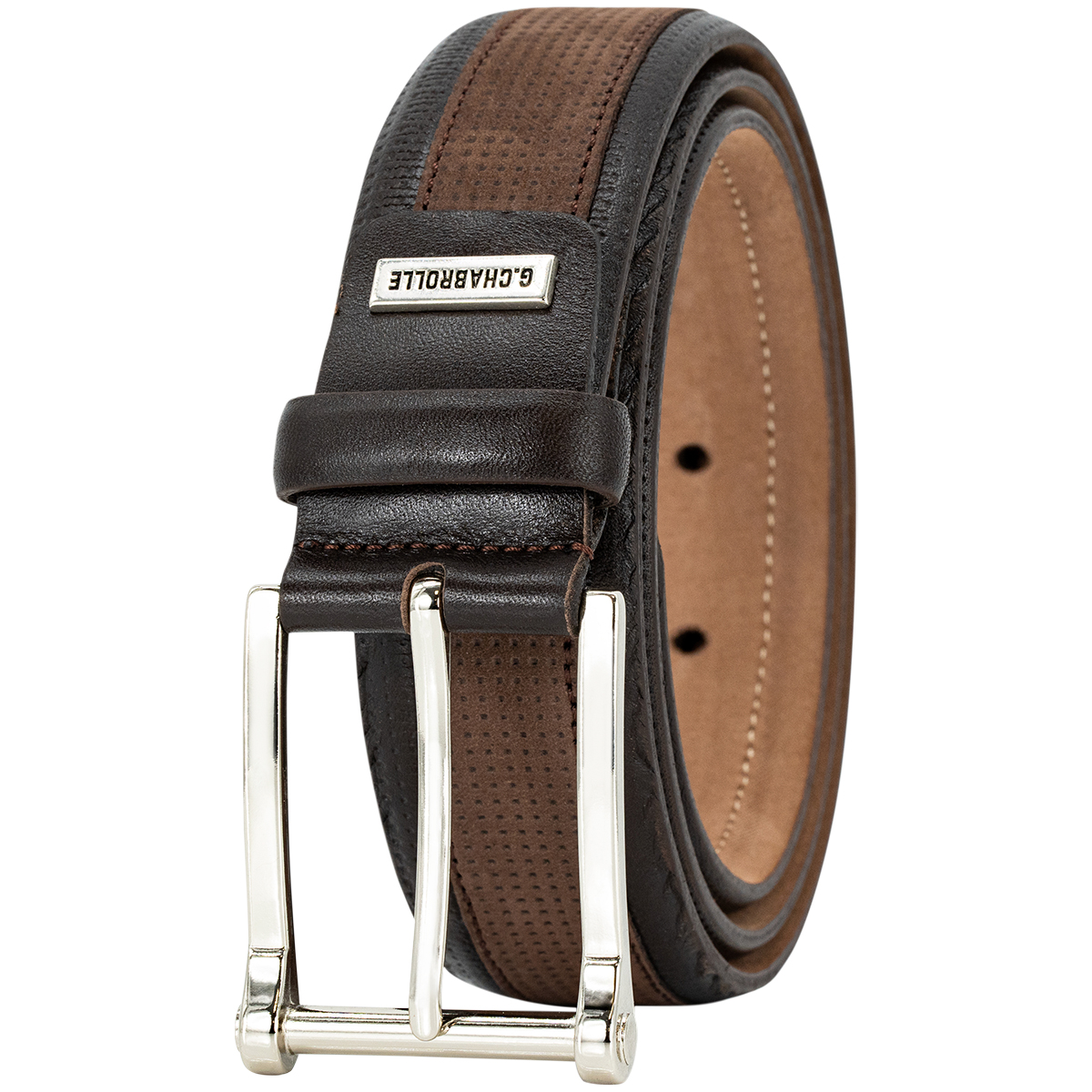 G.CHABROLLE by LINDENMANN Premium-Herren-Leder-Gürtel