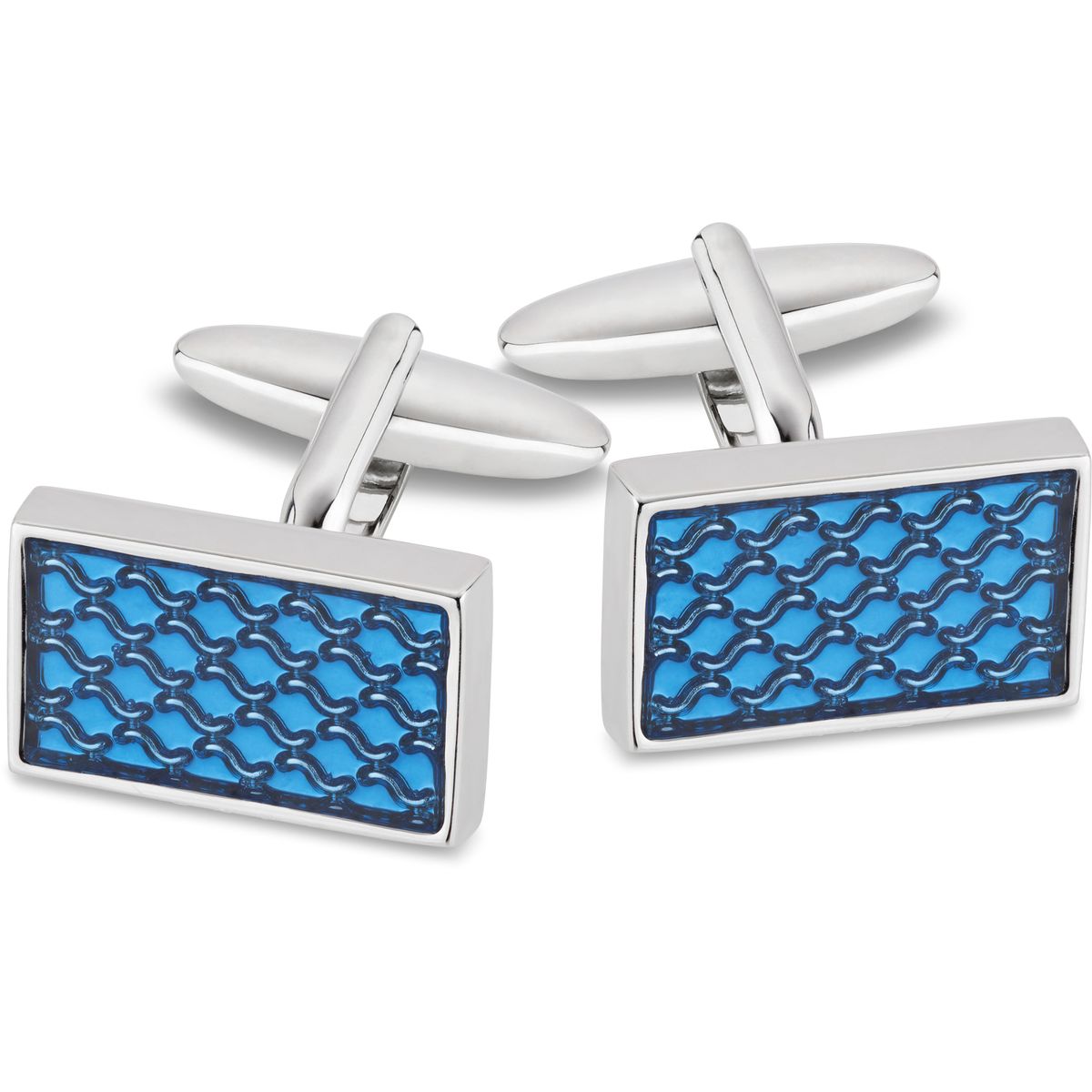 LINDENMANN Manschettenknöpfe Herren blau Zubehor, Ohrring, Schmuck, Edelstein,