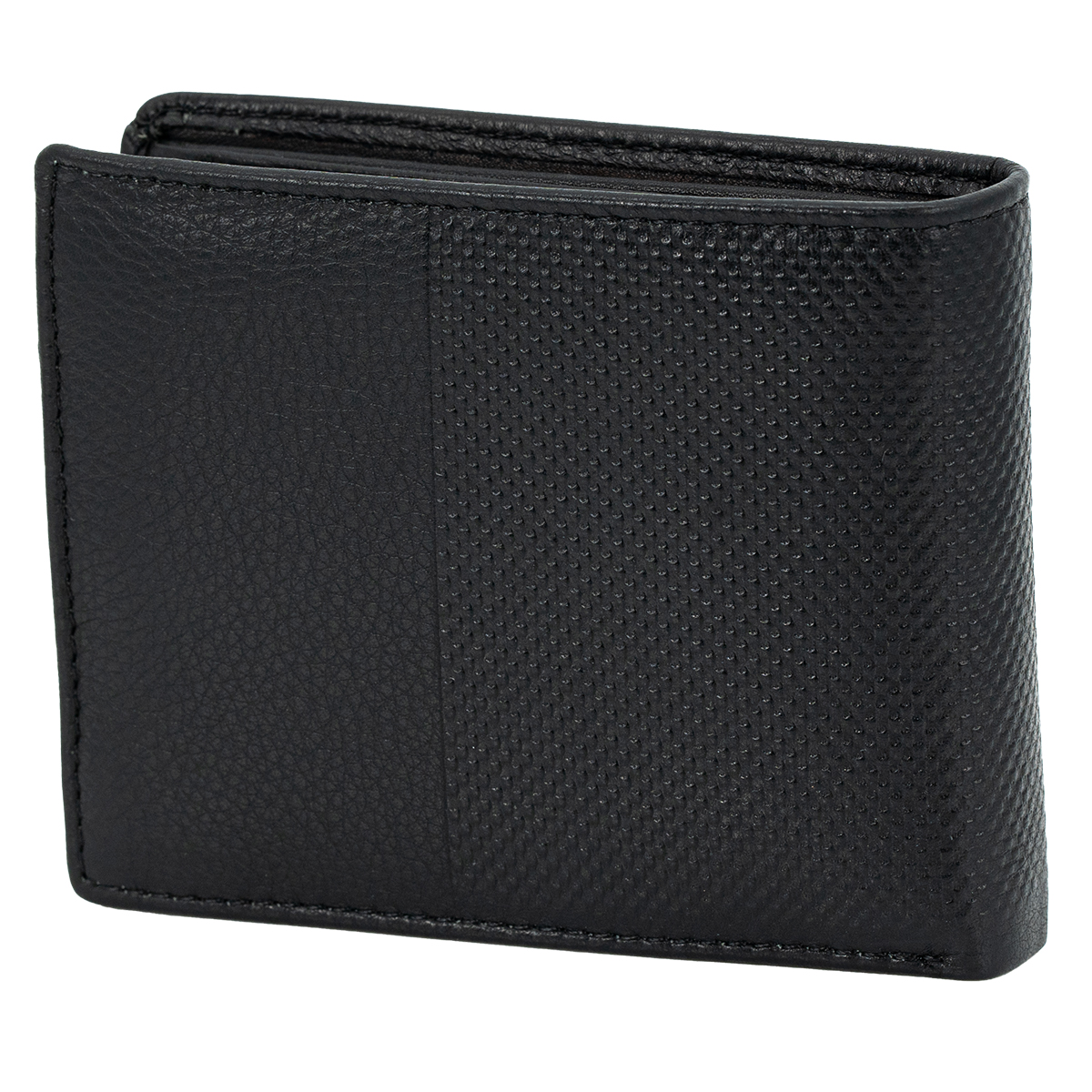 LINDENMANN Herren Leder Portemonnaie schwarz