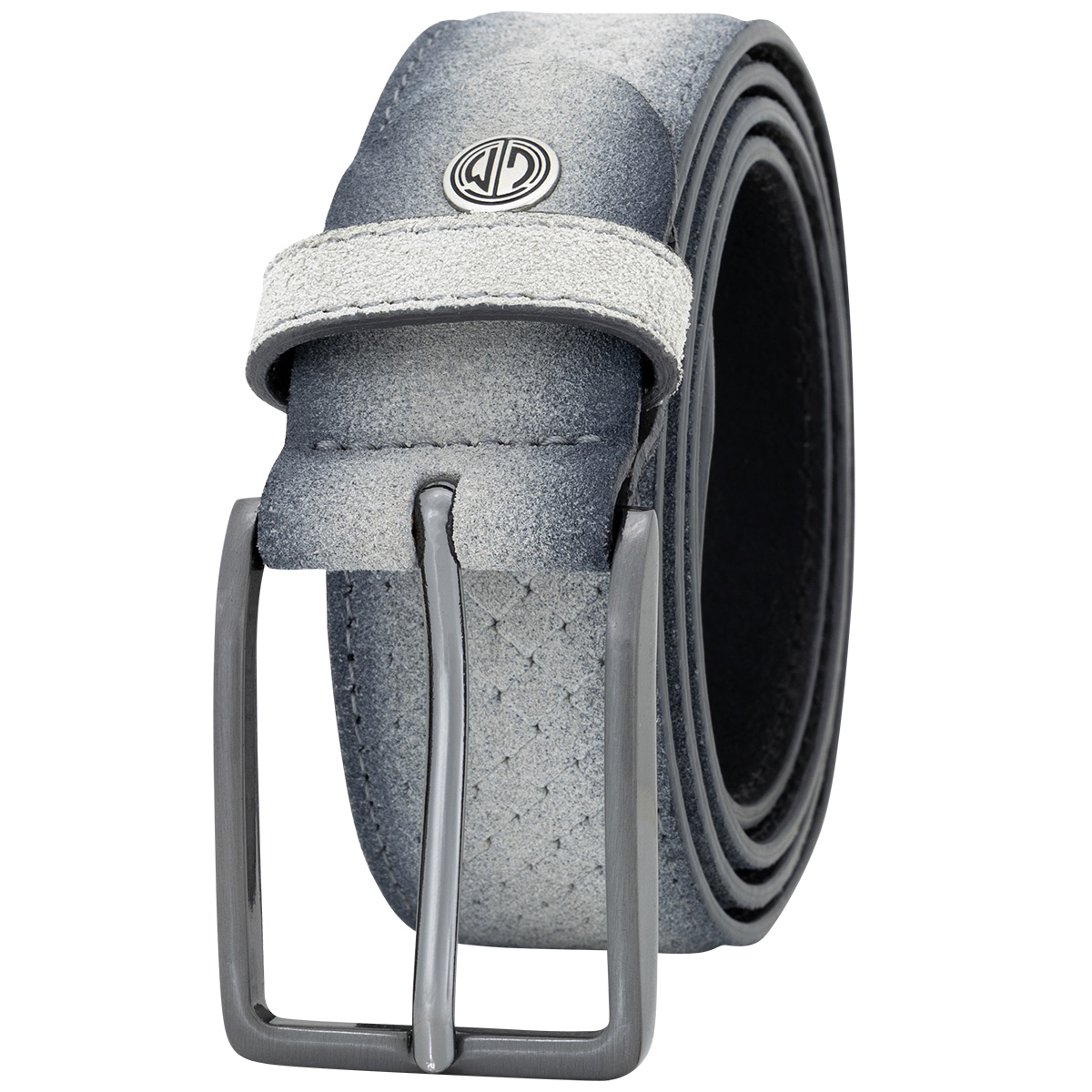 LINDENMANN Vollrindleder Herrengürtel Hellgrau