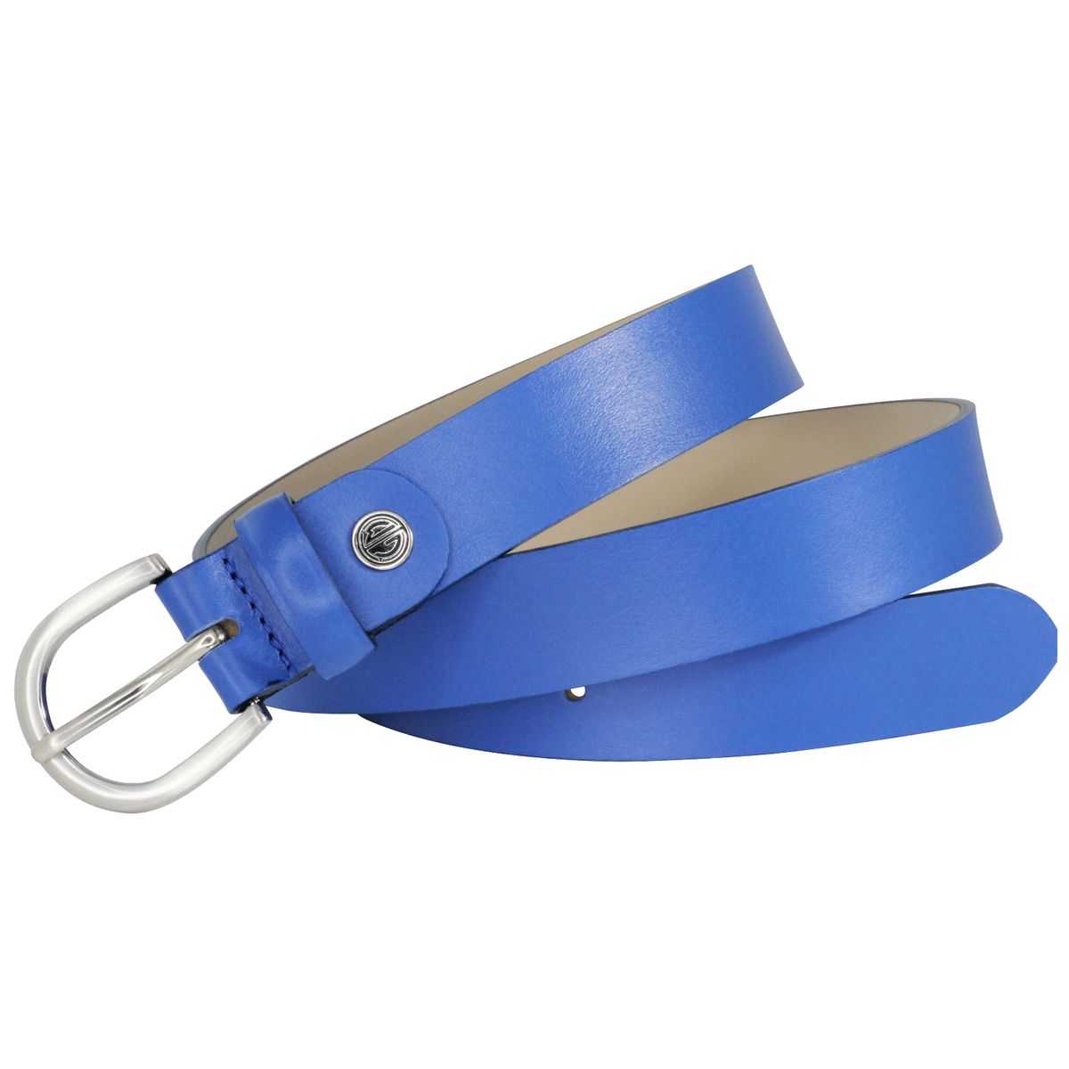 LINDENMANN Ledergürtel Damen 30 mm Nappa-Leder blau