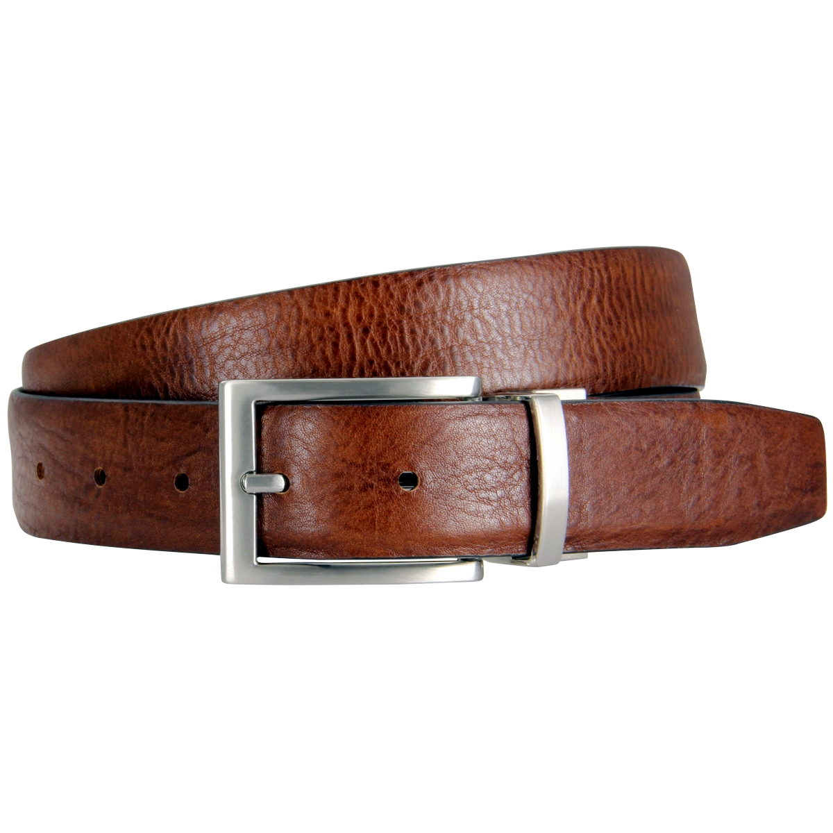 LINDENMANN Wende-Gürtel Herren Vollleder 30 mm schwarz braun