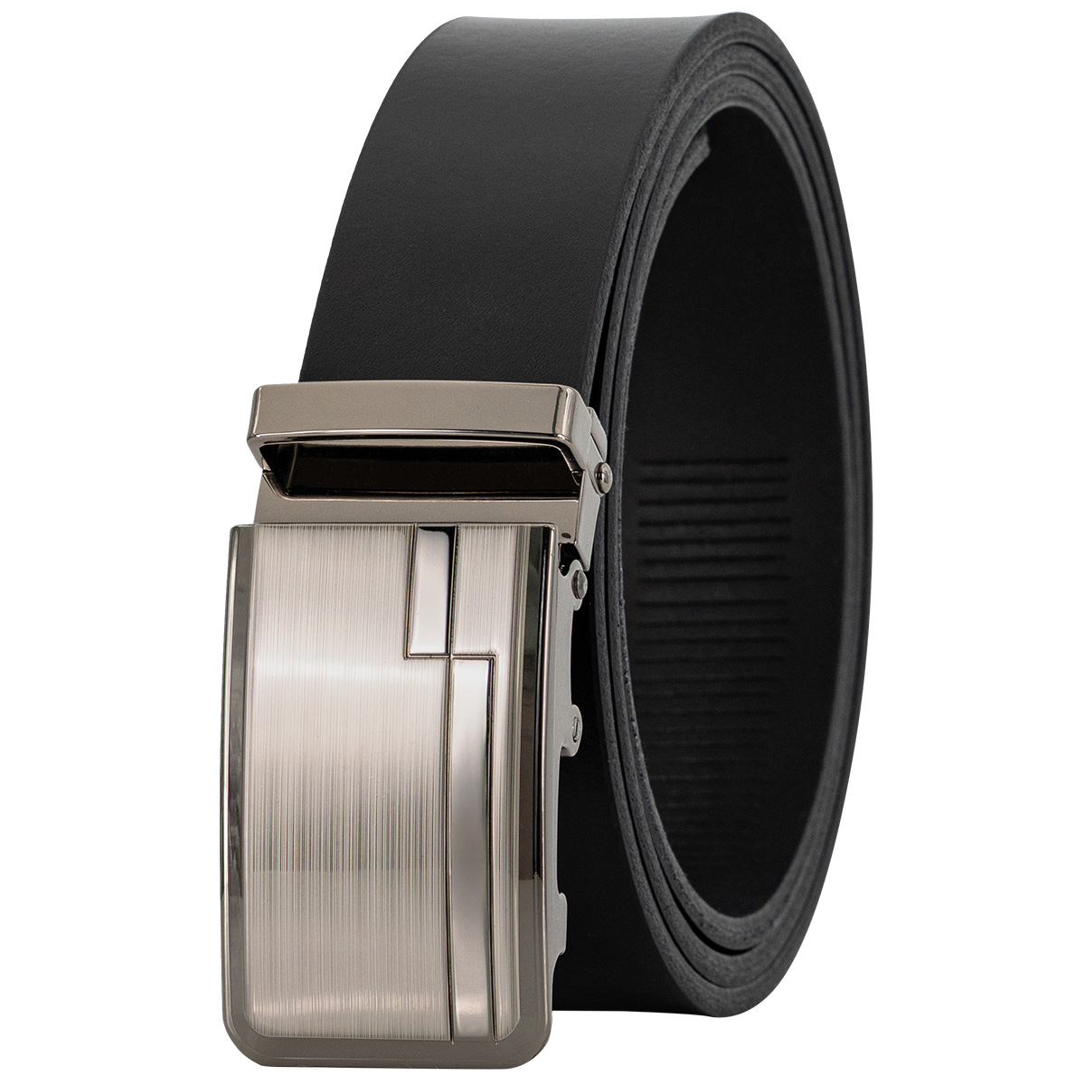 Gürtel, Ledergürtel, Schwarz, Drehverschluss, Breite Gürtel, LINDENMANN klassischer Herren Automatikgürtel aus 100% Echtleder schwarz