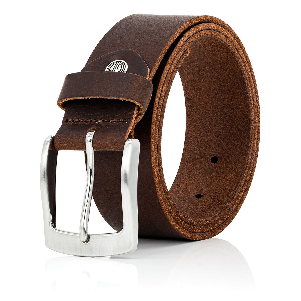 LINDENMANN Ledergürtel braun LINDENMANN Ledergürtel braun