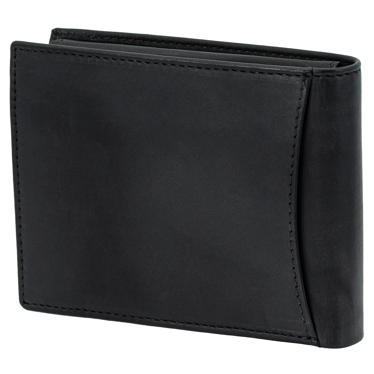 LINDENMANN Herren Leder Portemonnaie schwarz