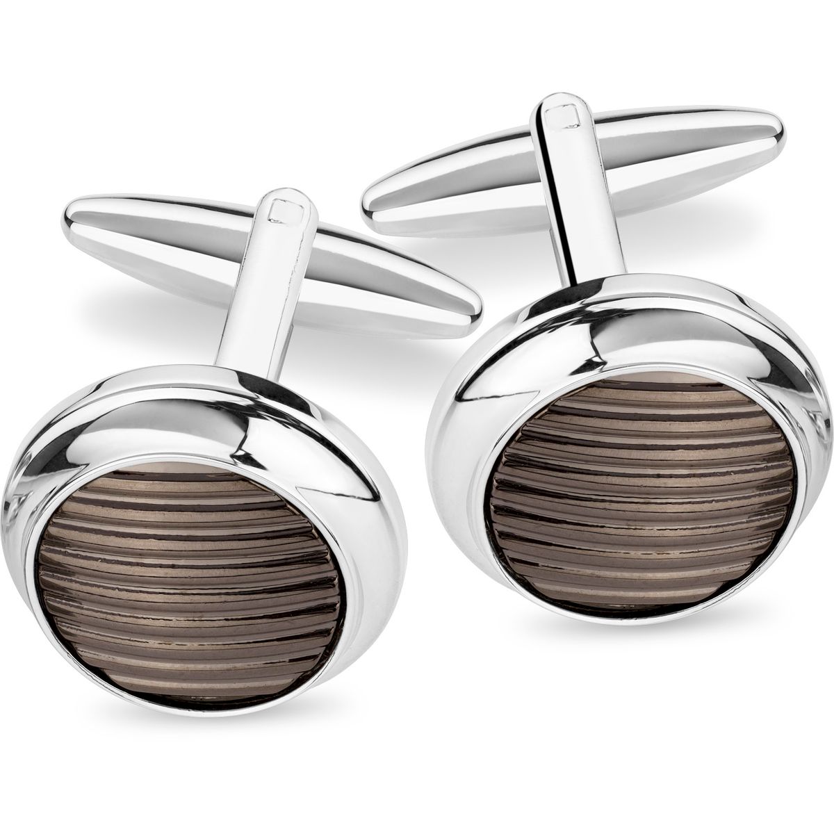 LINDENMANN Manschettenknöpfe Mechanik Silver LINDENMANN Manschettenknöpfe Herren Business Hochzeit