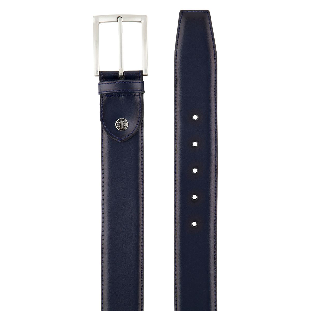 LINDENMANN Herrengürtel Leder blau