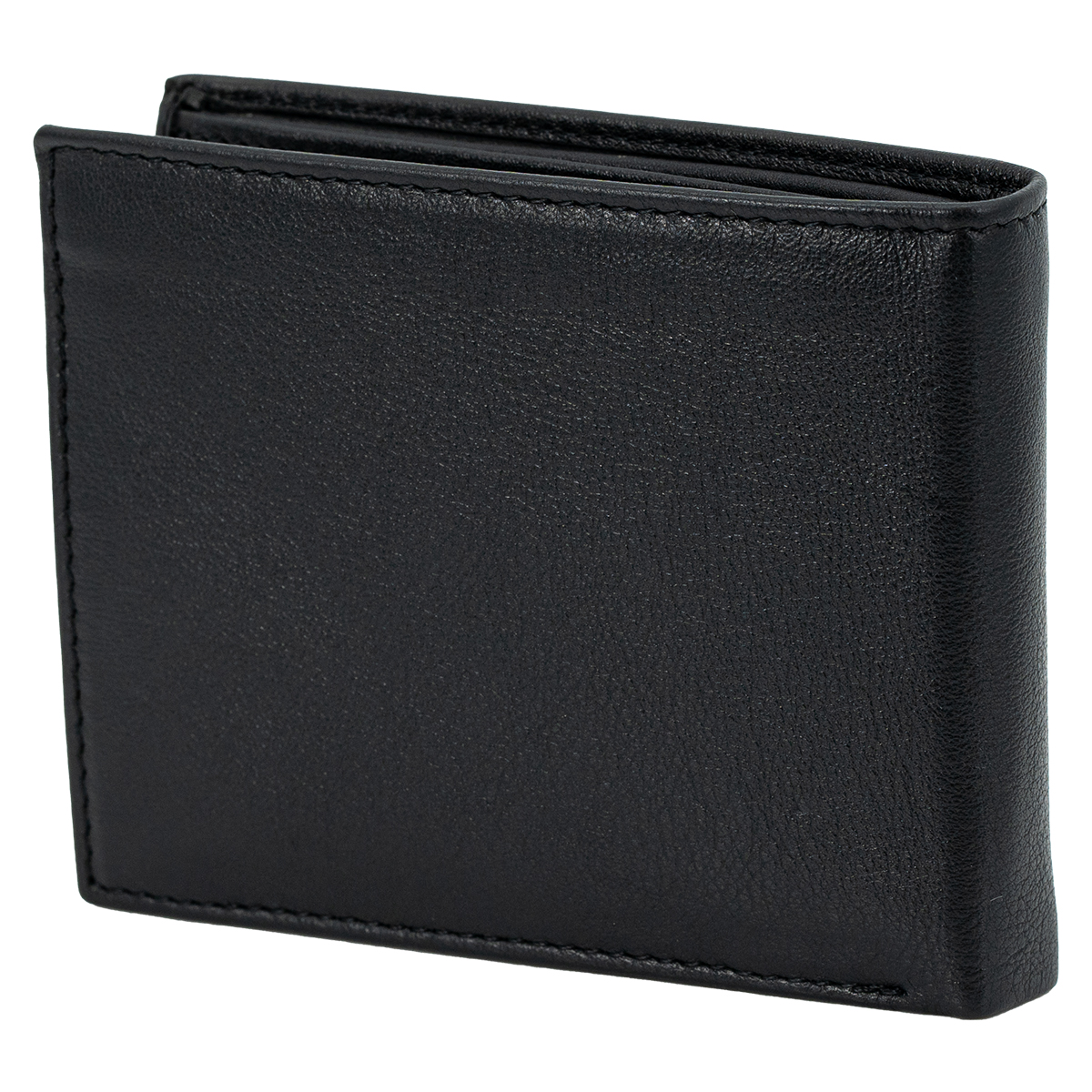 LINDENMANN Herren Leder Portemonnaie schwarz