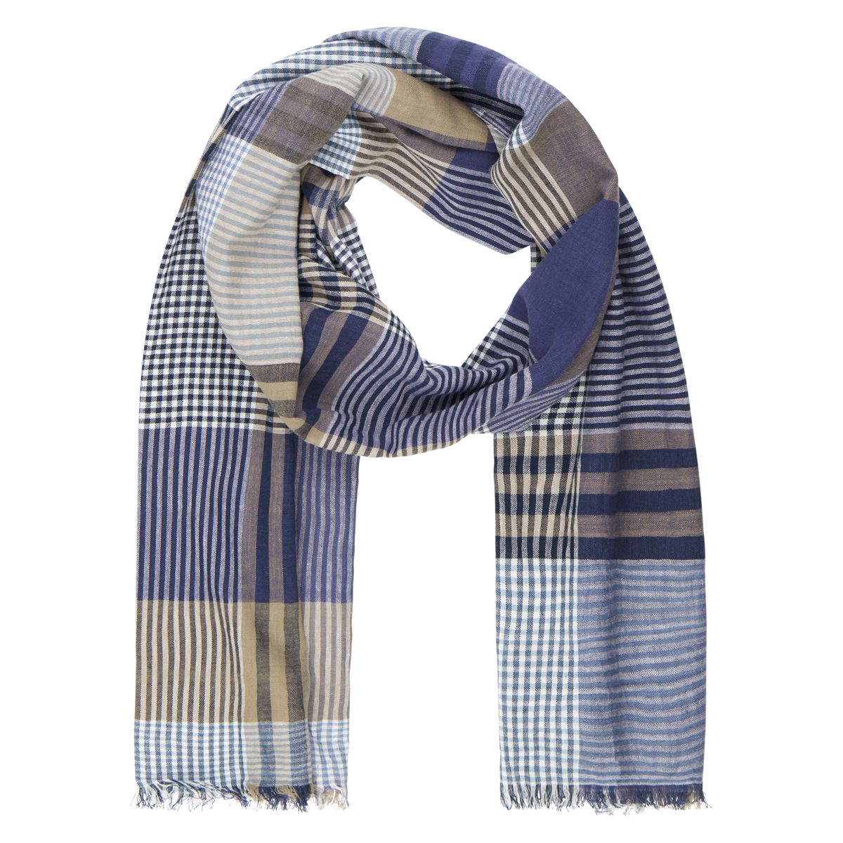 LINDENMANN Schal Herren blau Herren Schal blau