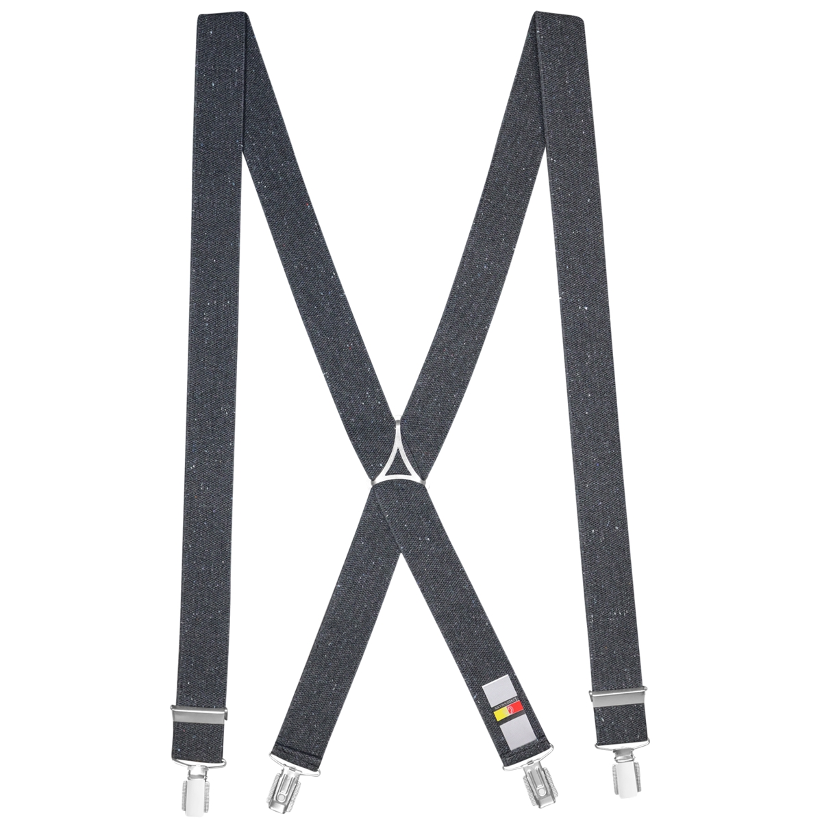 LINDENMANN Hosenträger Herren schwarz X-Form elastisch und längenverstellbar Made in Germany