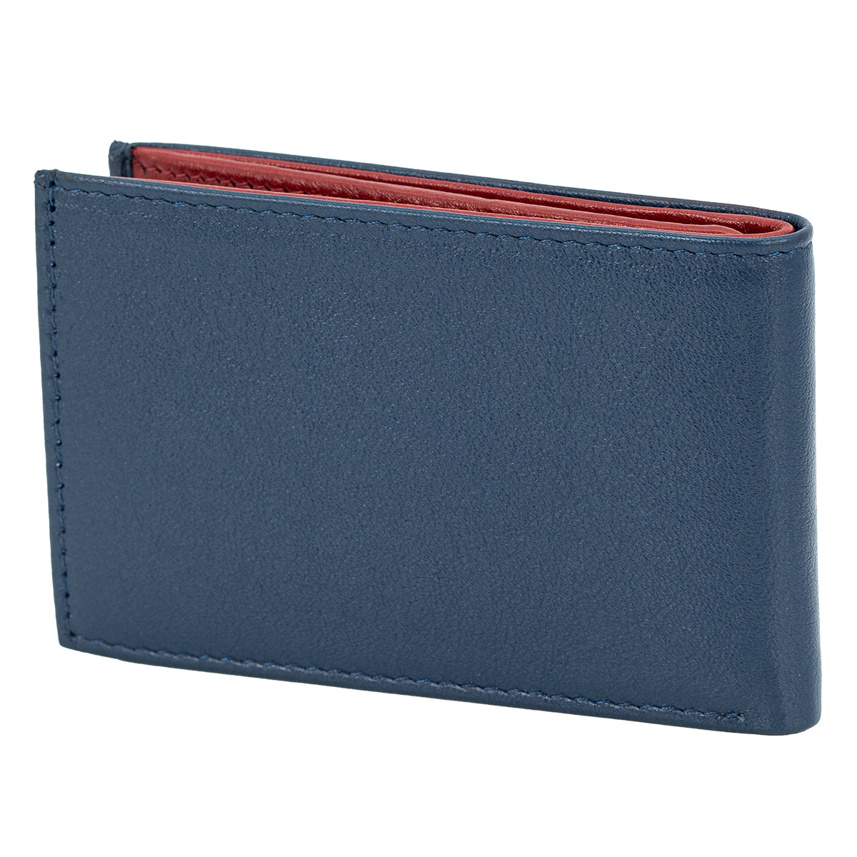 LINDENMANN Leder-Cardholder blau rot