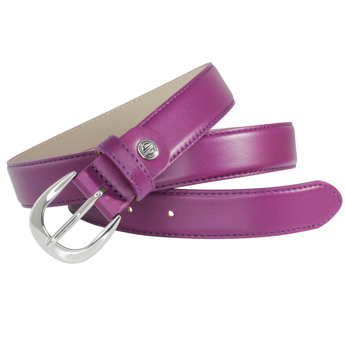 LINDENMANN Ledergürtel Damen 30 mm Nappa-Leder violett