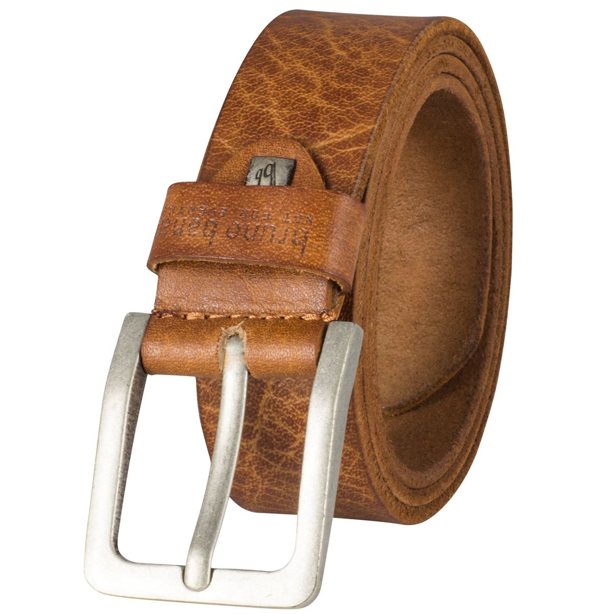 Bruno Banani Ledergürtel Herren Gürtel Herren, Rindledergürtel Herren, 40 mm breit, cognac