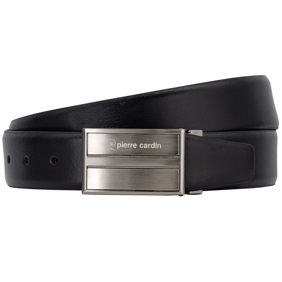 PIERRE CARDIN Herrenkoppelgürtel aus 100% echtem Rindleder schwarz