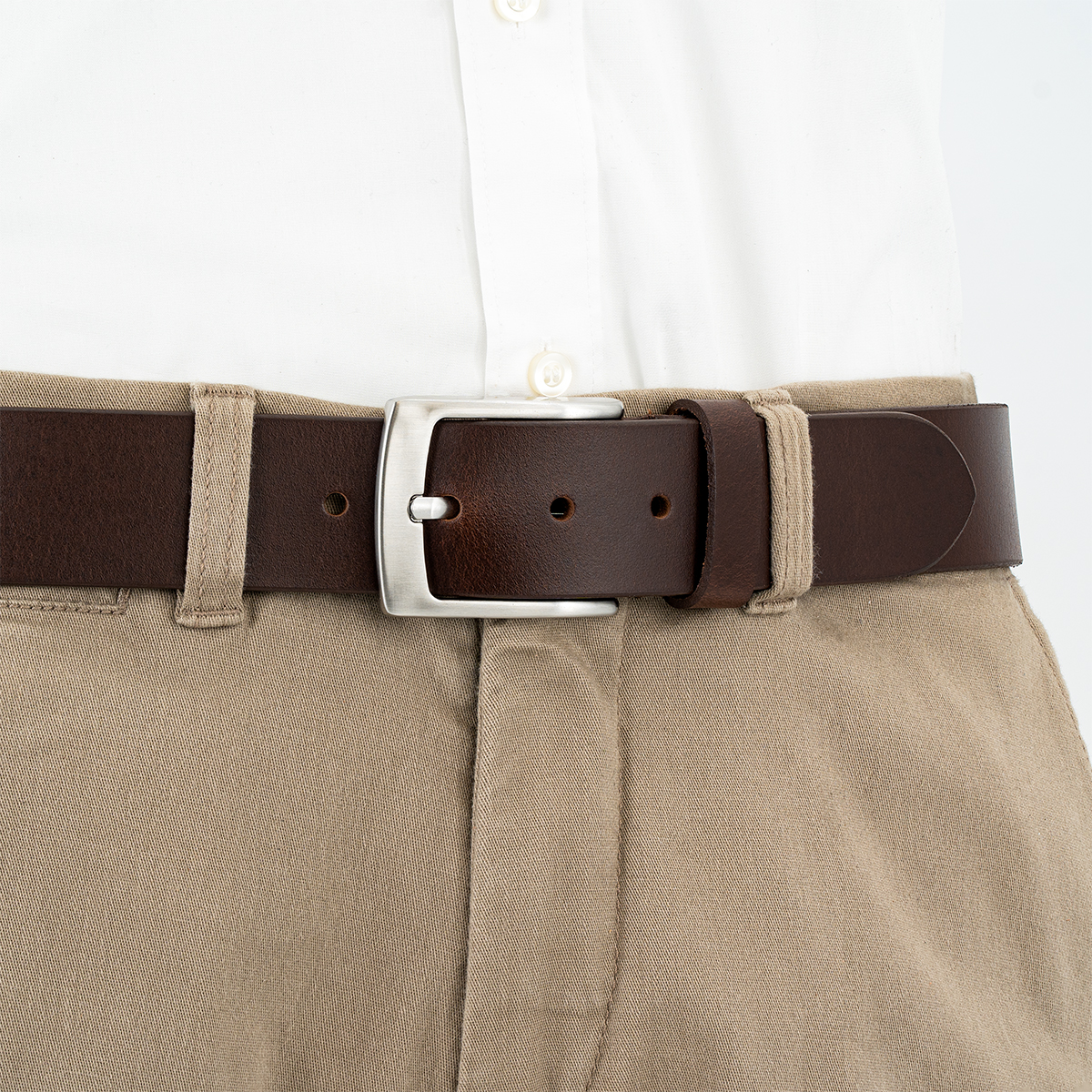 LINDENMANN Ledergürtel Herren braun