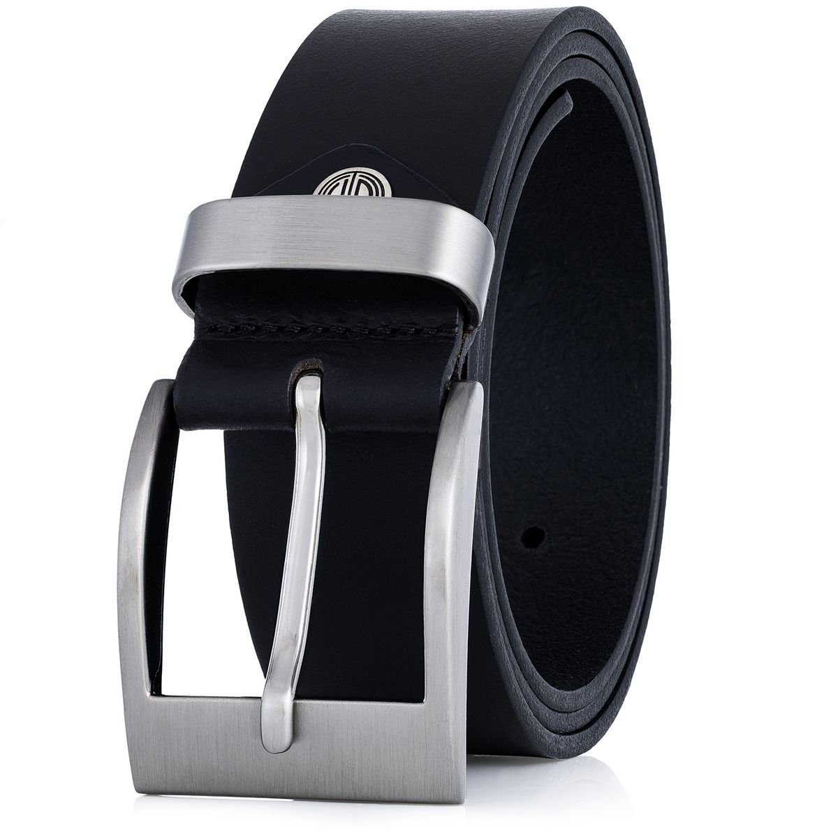 LINDENMANN Ledergürtel Herren schwarz