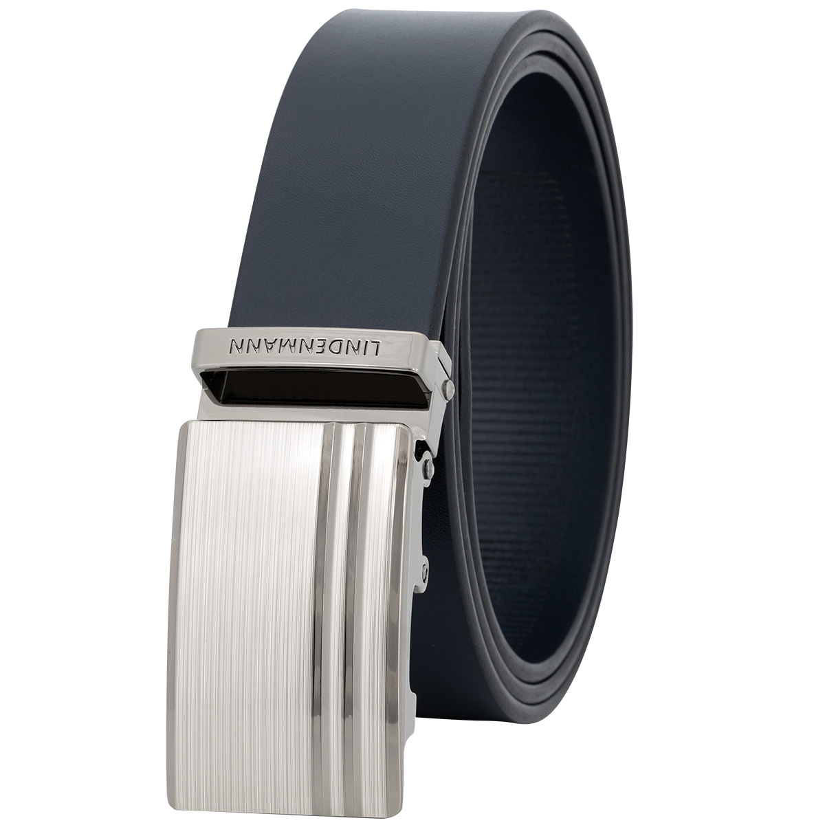 LINDENMANN Ledergürtel Automatikgürtel Herren blau