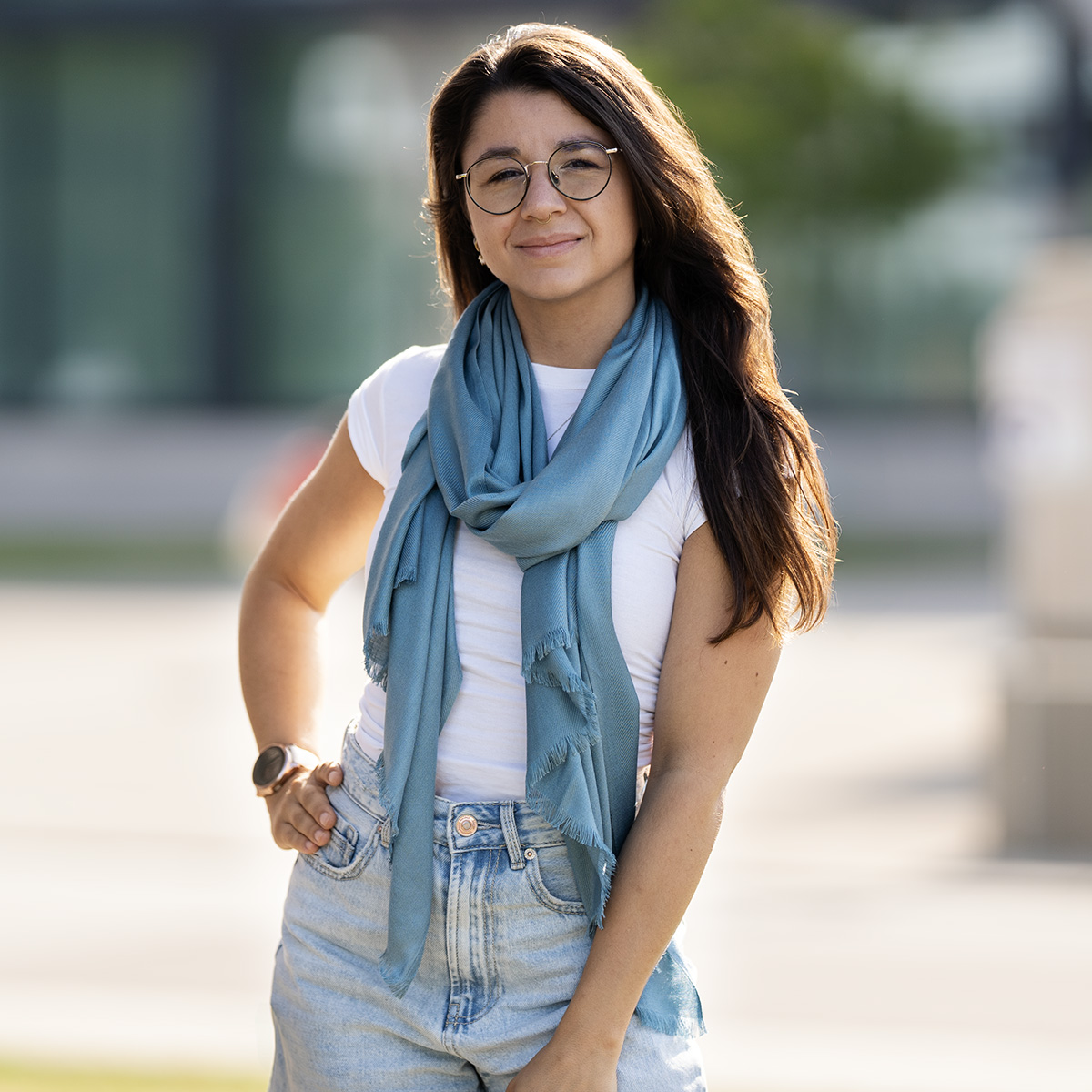 LINDENMANN Schal Damen türkis