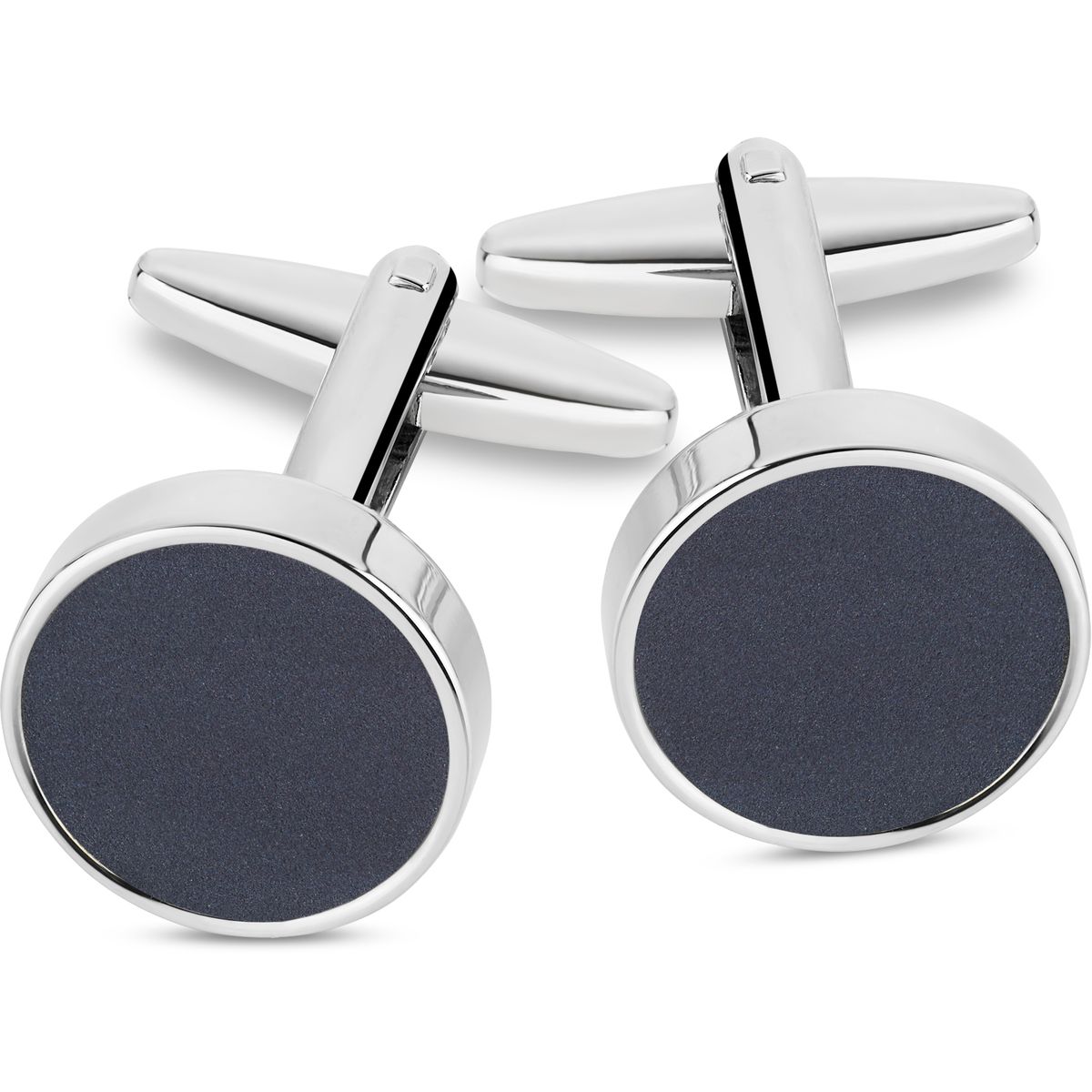 LINDENMANN Manschettenknöpfe Silber Anthrazit Zubehor, Ohrring, Schmuck,