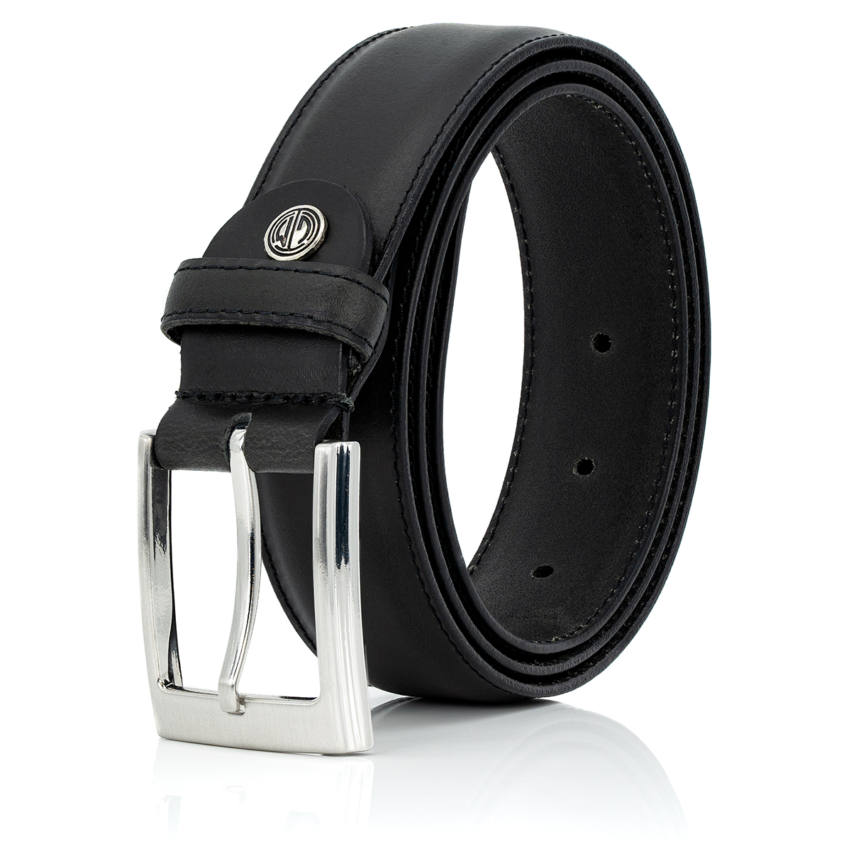 LINDENMANN Ledergürtel schwarz