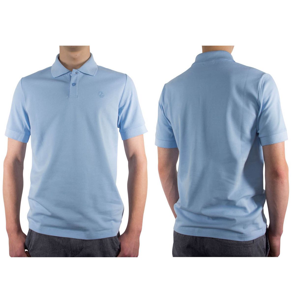 LINDENMANN Poloshirt Bio-Baumwolle Herren Hellblau