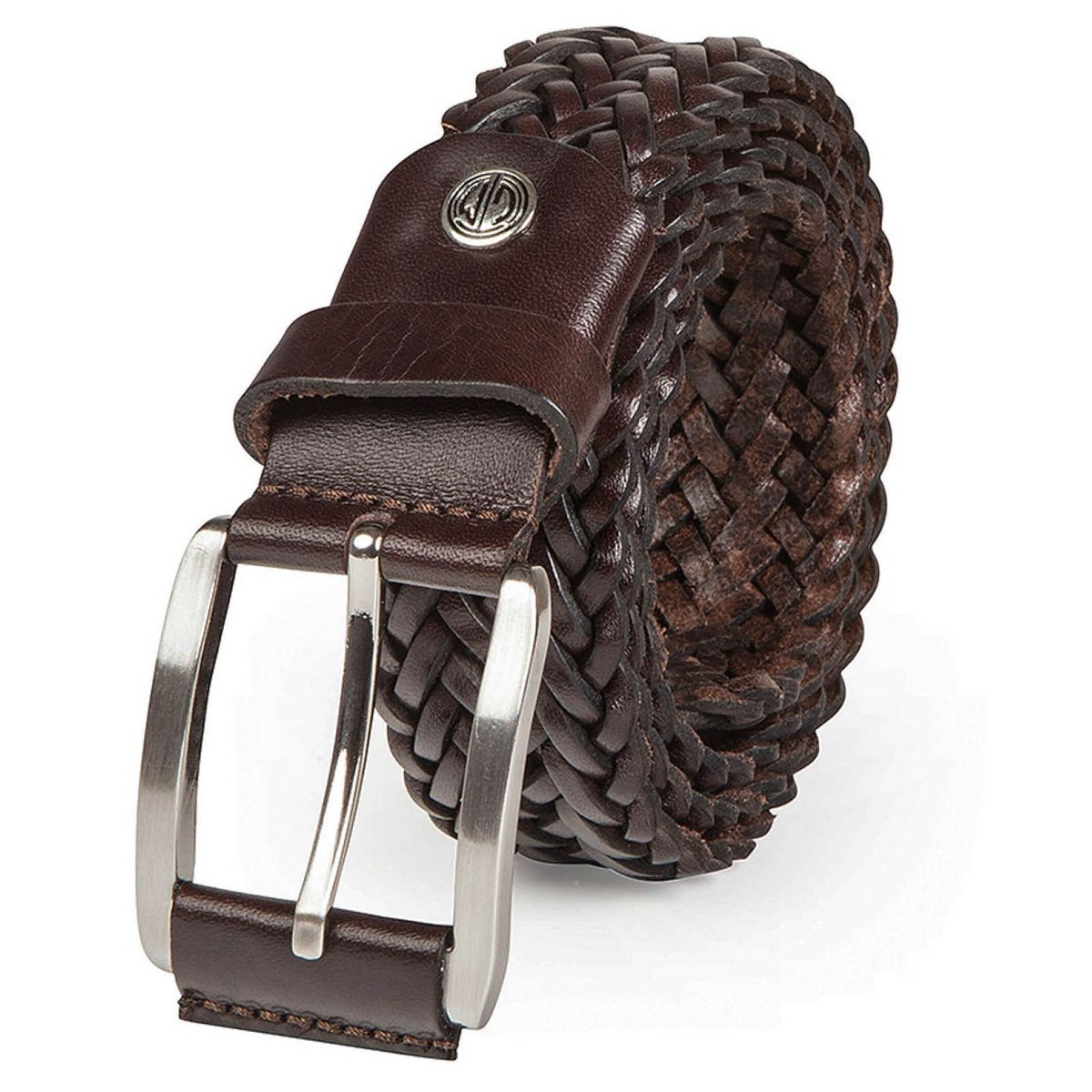LINDENMANN Flecht-Leder-Gürtel Herren Jeans-Gürtel 35 mm