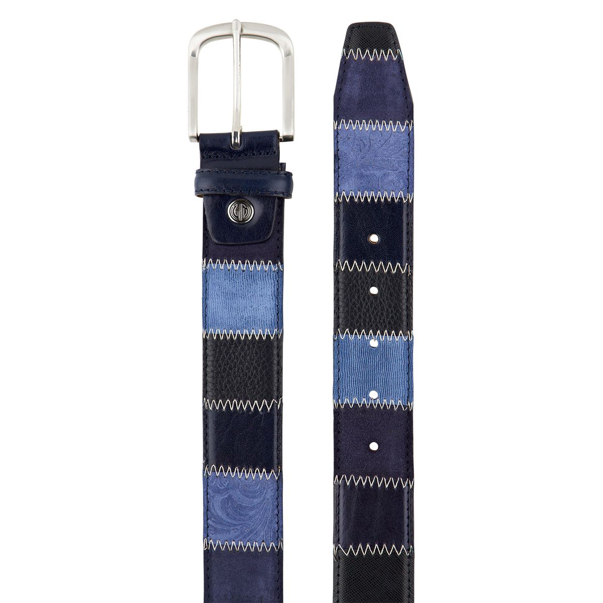 LINDENMANN Herrengürtel Jeans blau