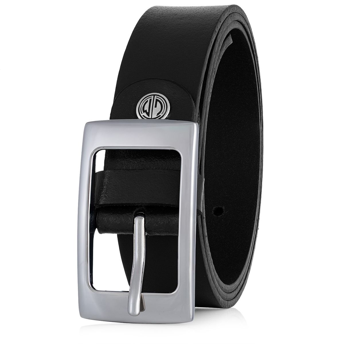 Zubehor, Gürtel, Schnalle, LINDENMANN Rindledergürtel Damen Tiefschwarz