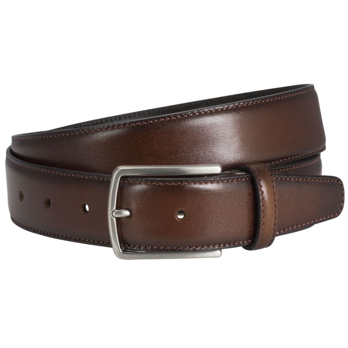 LINDENMANN Anzug-Ledergürtel Herren 35 mm Vollrind cognac