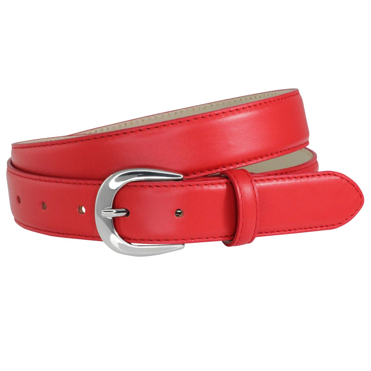 LINDENMANN Ledergürtel Damen 30 mm Nappa-Leder rot