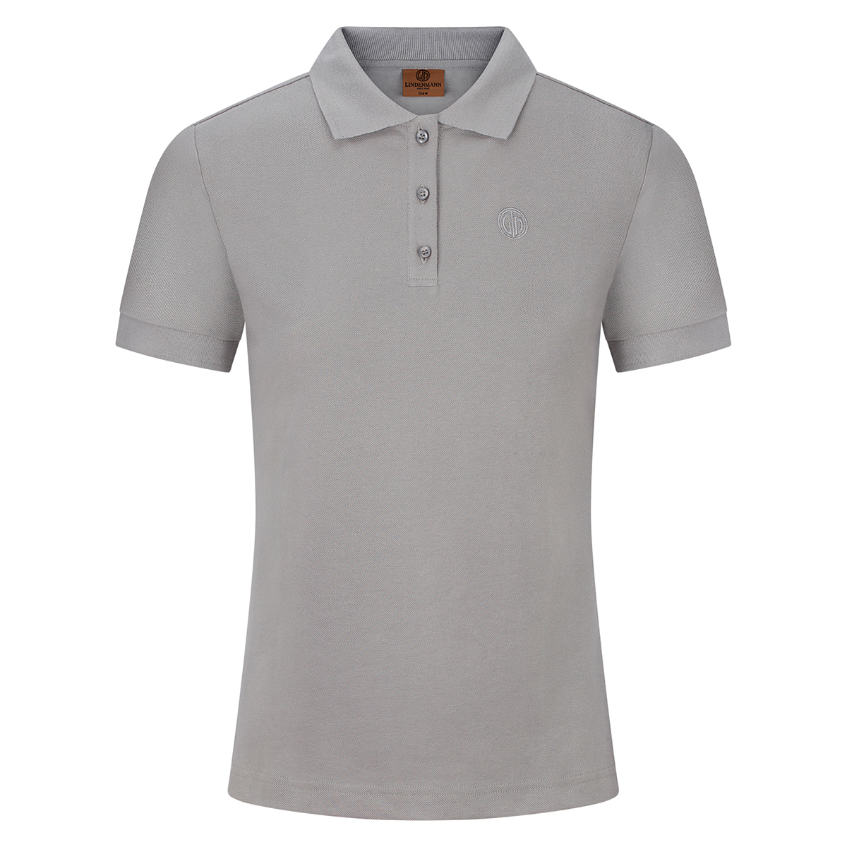 LINDENMANN Poloshirt Bio-Baumwolle Damen Grau