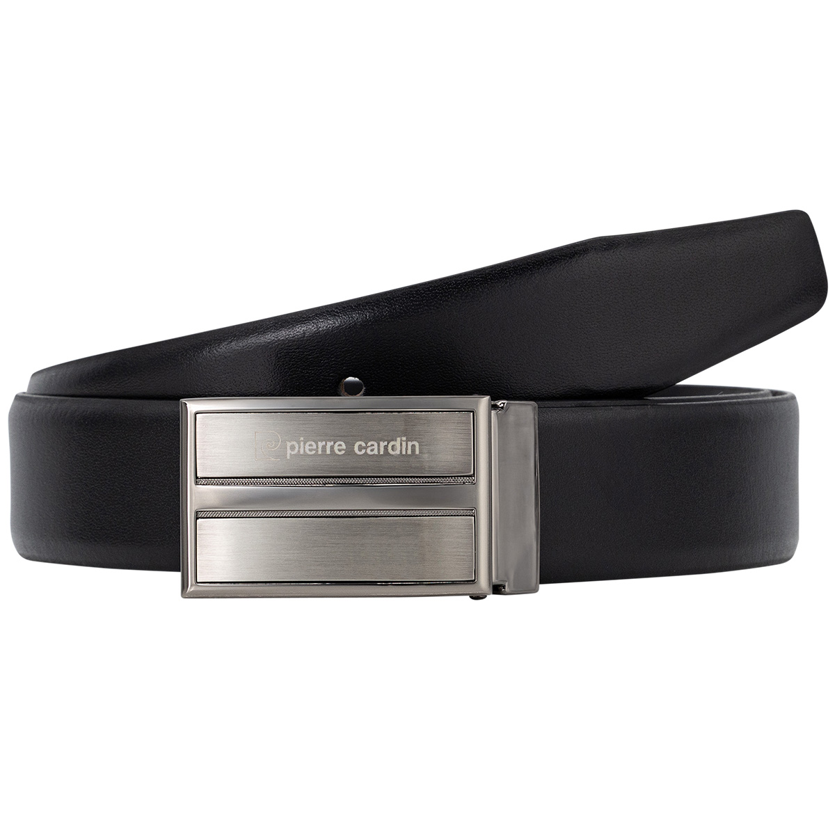 PIERRE CARDIN Herrenkoppelgürtel aus 100% echtem Rindleder schwarz