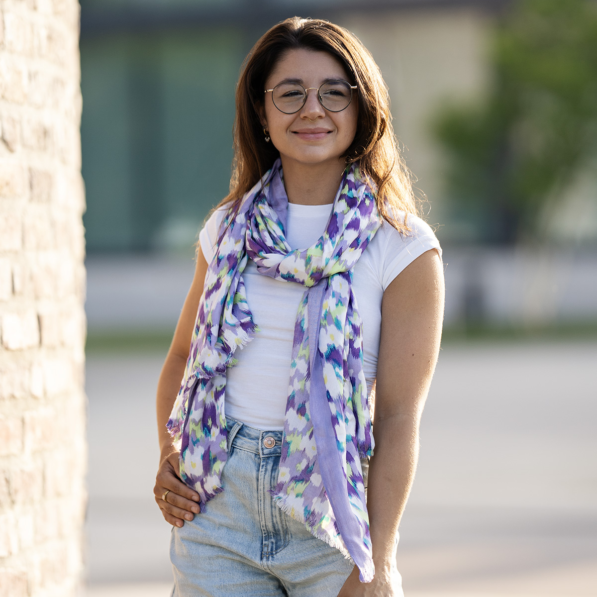 LINDENMANN Schal Damen lavendel