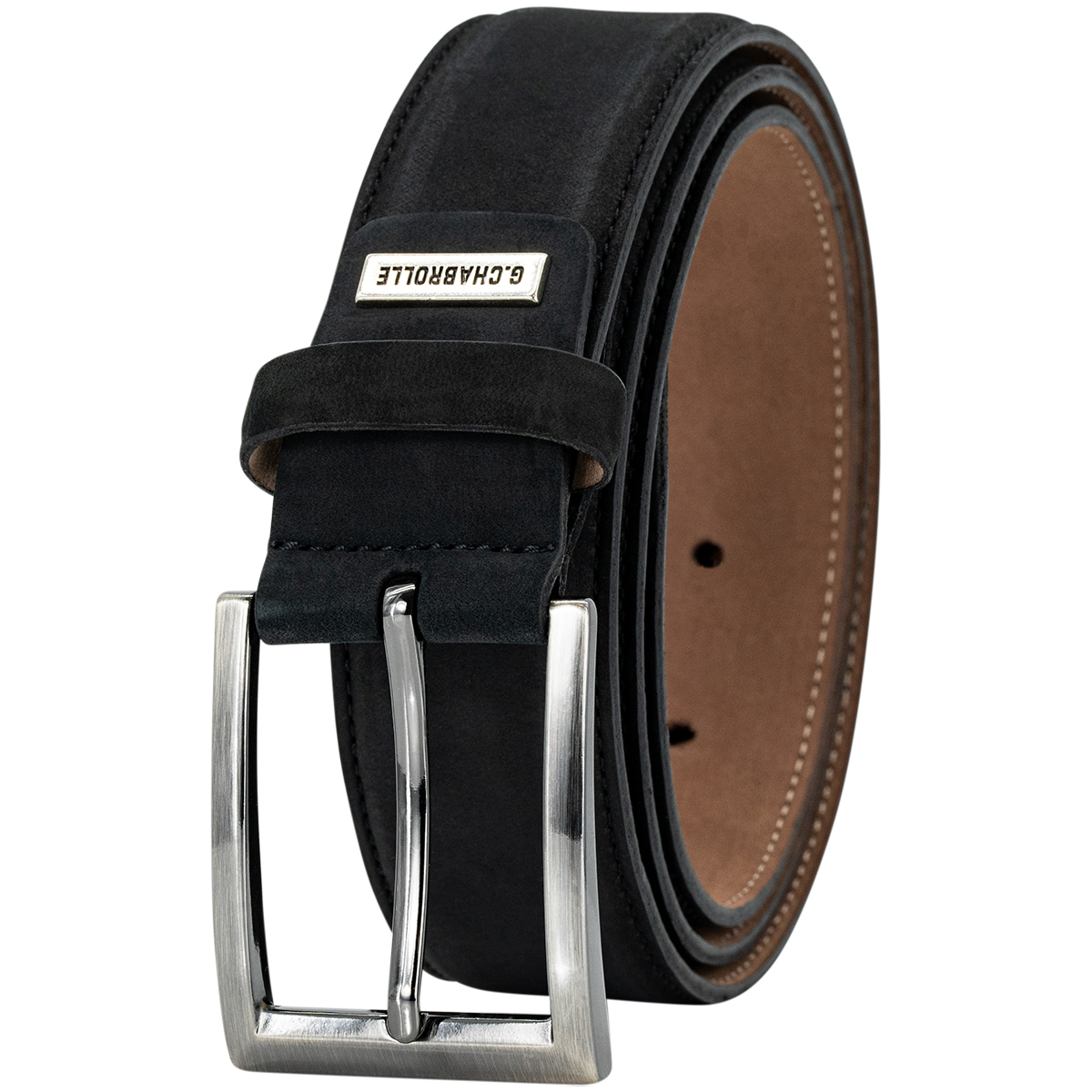 G.CHABROLLE by LINDENMANN Premium-Herren-Leder-Gürtel