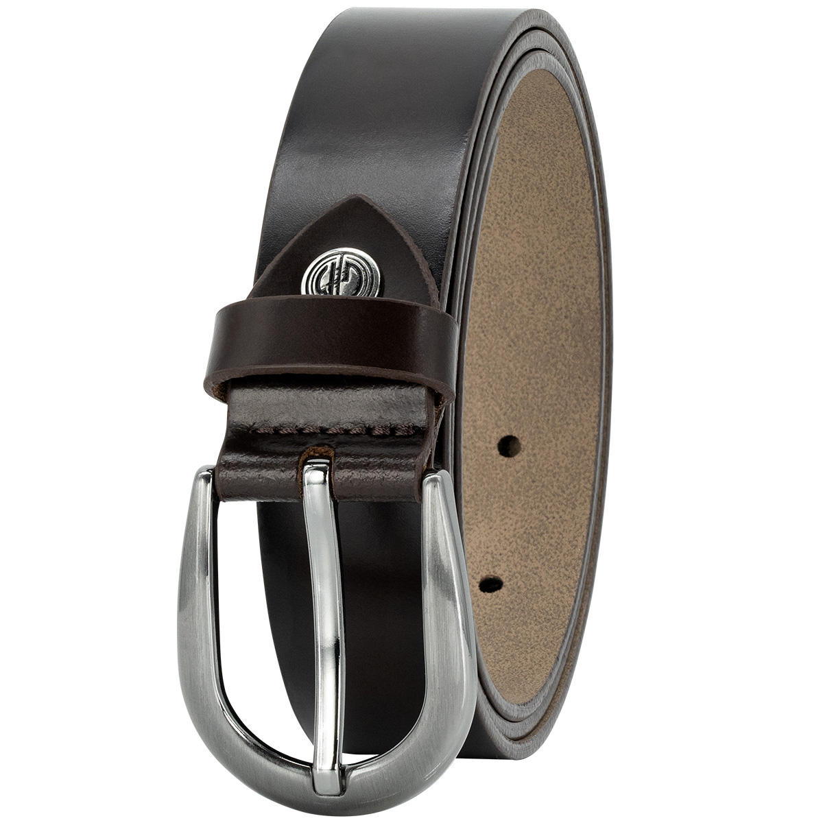 LINDENMANN Rindsleder Damengürtel Schokoladenbraun