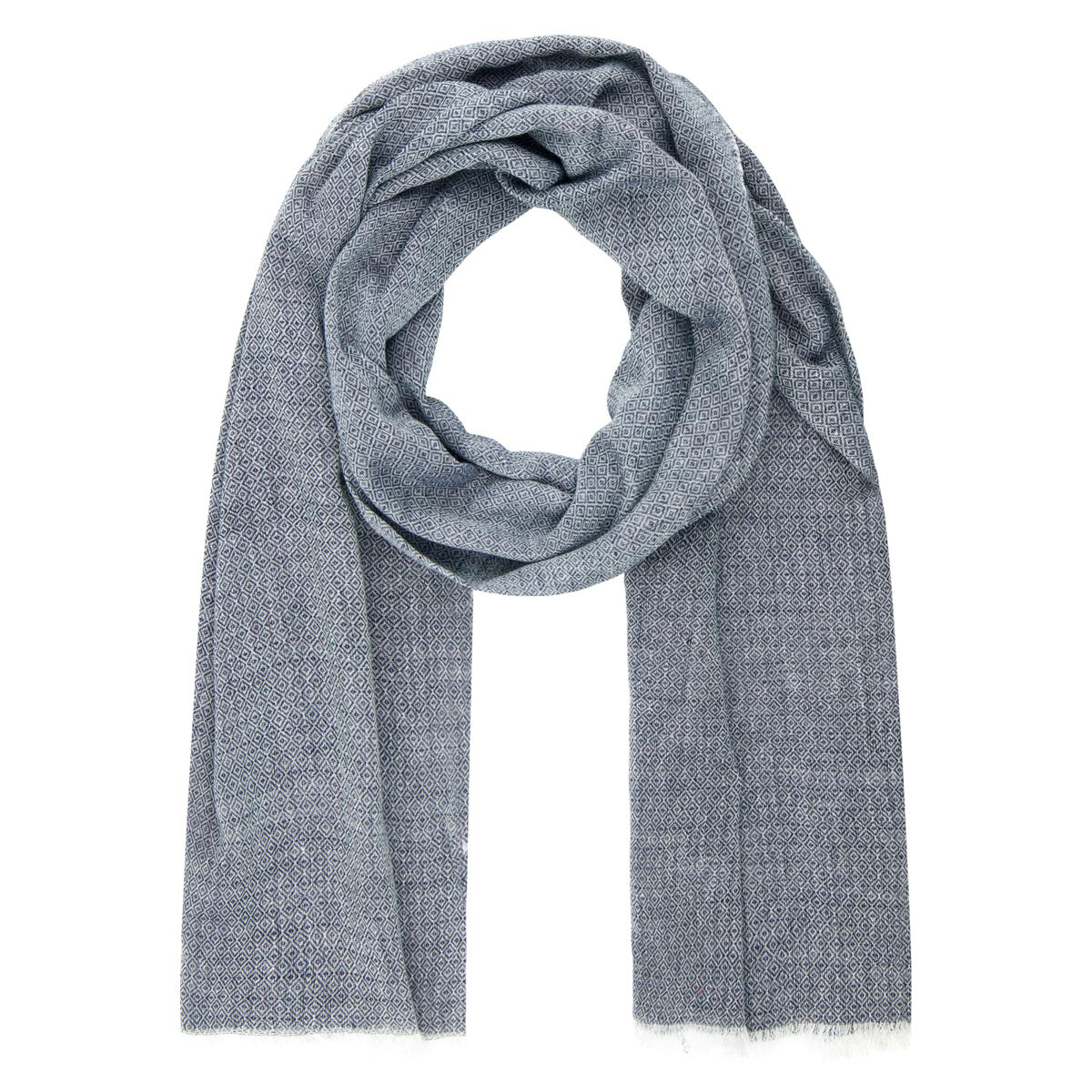 LINDENMANN Schal Herren grau Herren Schal grau