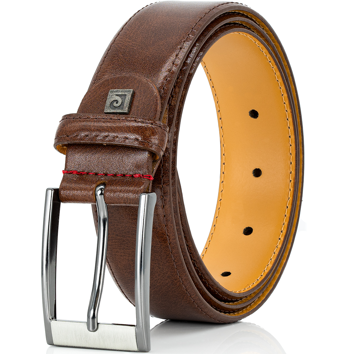 Pierre Cardin Herren-Leder-Gürtel mogano