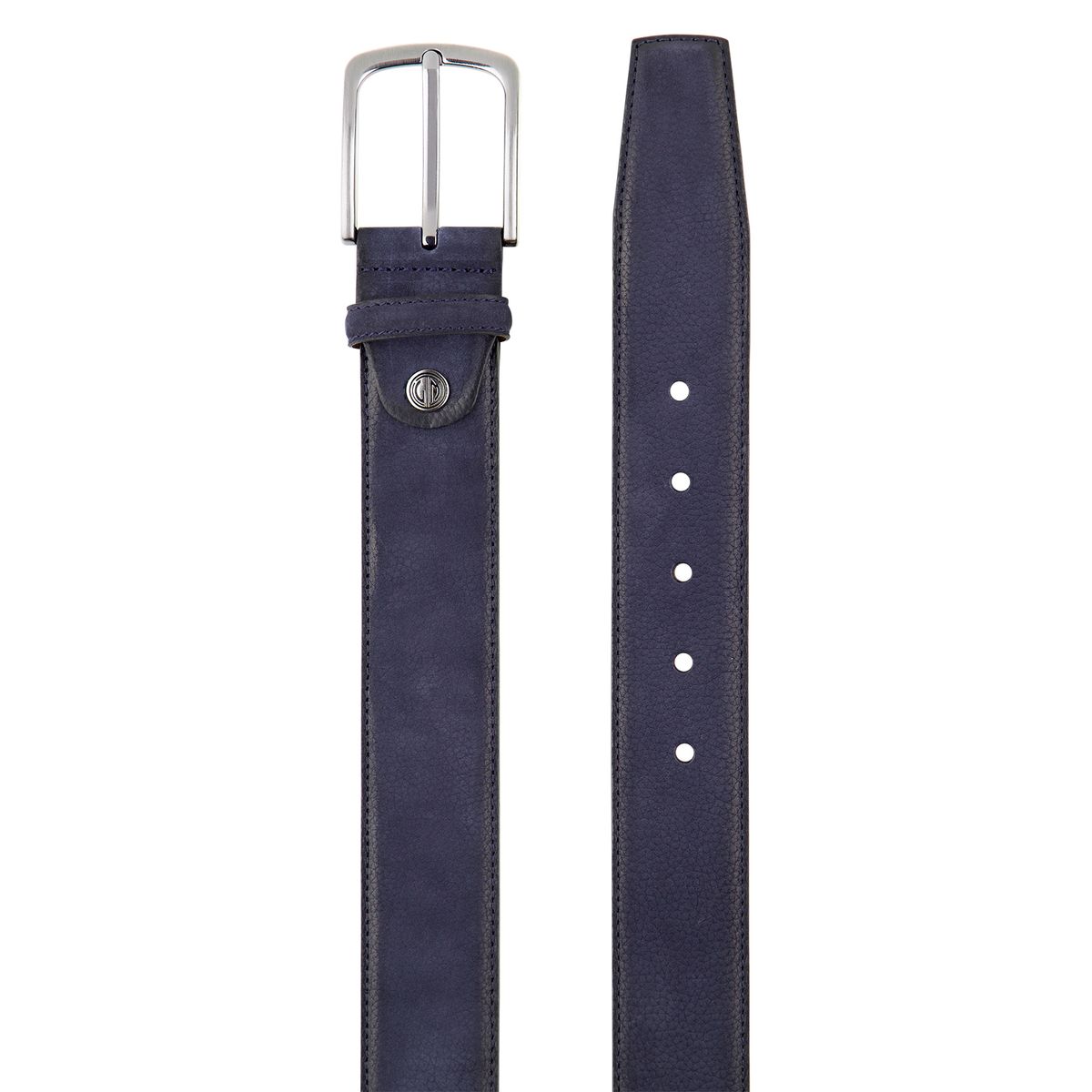 LINDENMANN Herren Ledergürtel Handmade blau