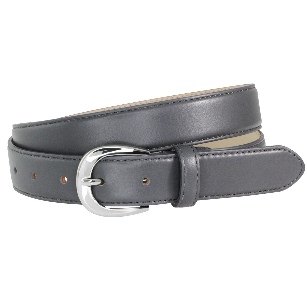 LINDENMANN Ledergürtel Damen 30 mm Nappa-Leder grau