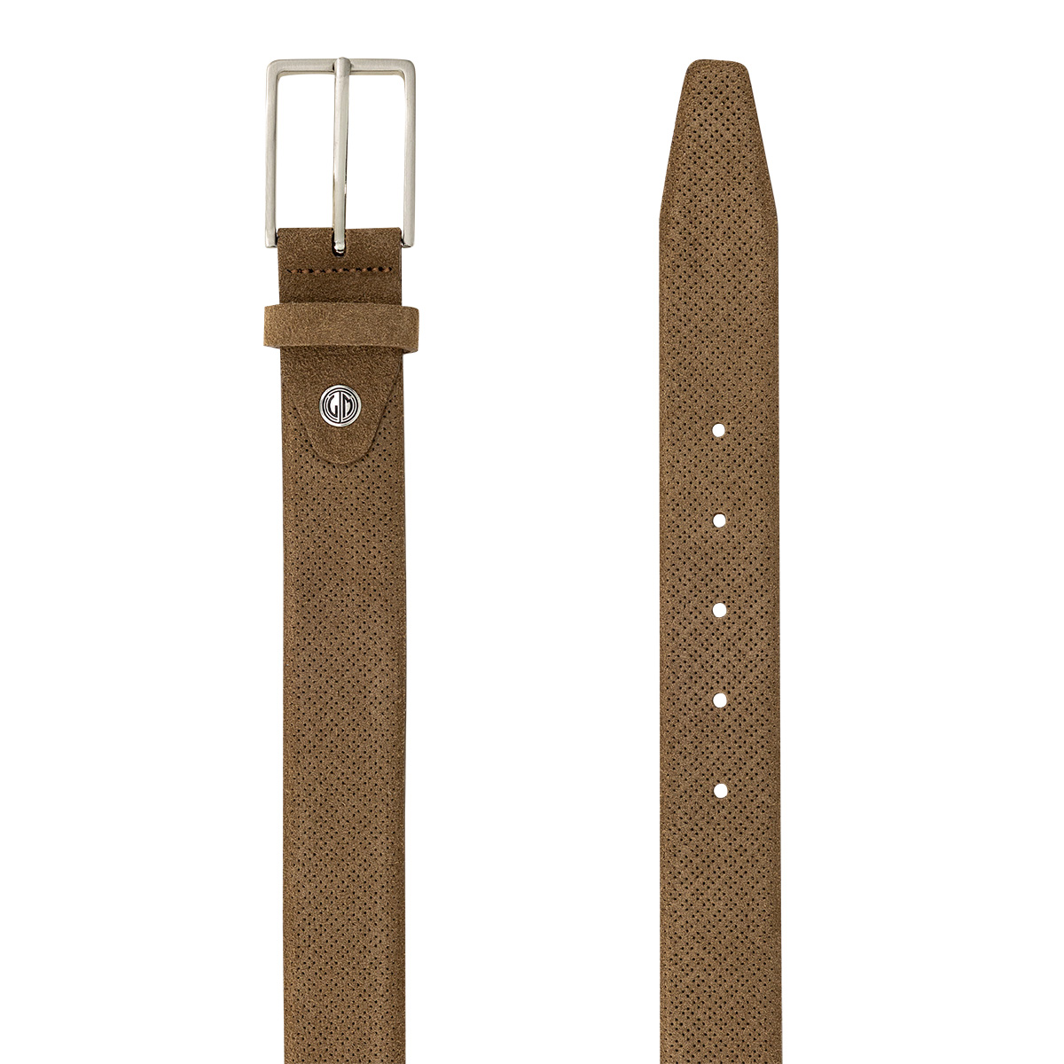 LINDENMANN klassischer Echtlederherrengürtel aus Verloursrindleder taupe