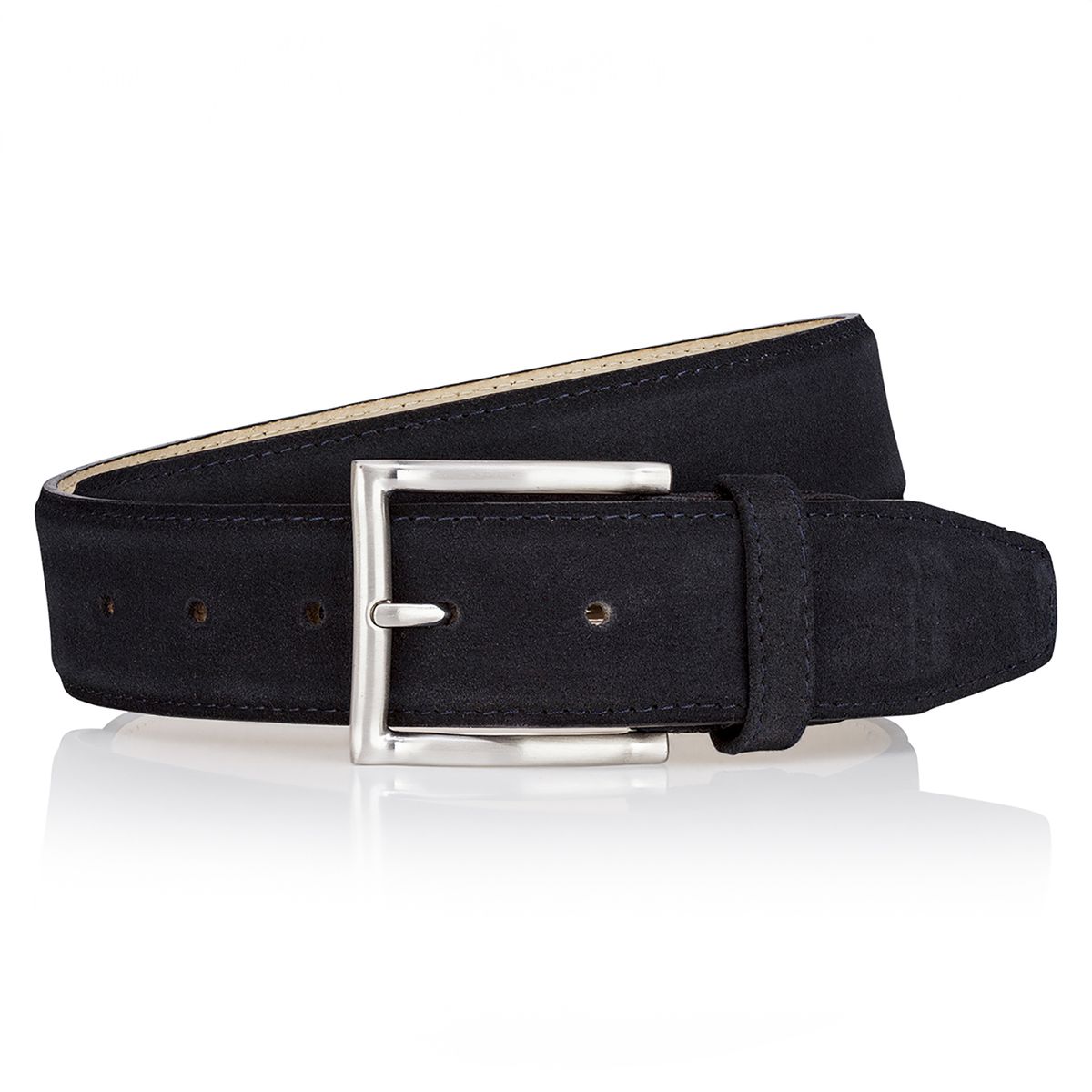 LINDENMANN Herrengürtel Leder blau
