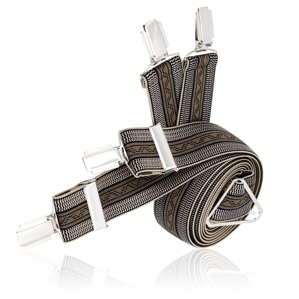 LINDENMANN Hosenträger Herren X-Form beige