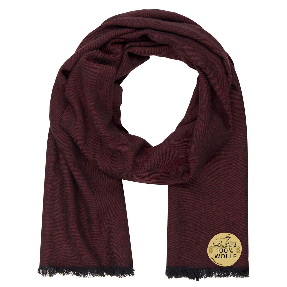 Herren Schal rot